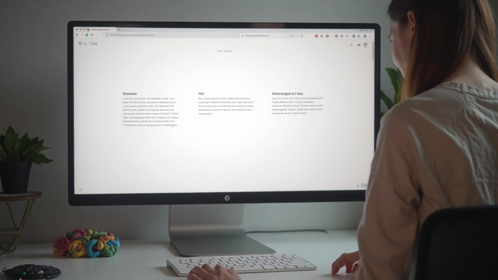 Close-up van scherm met minimalistisch design, veel wit, drie elementen goed verdeeld